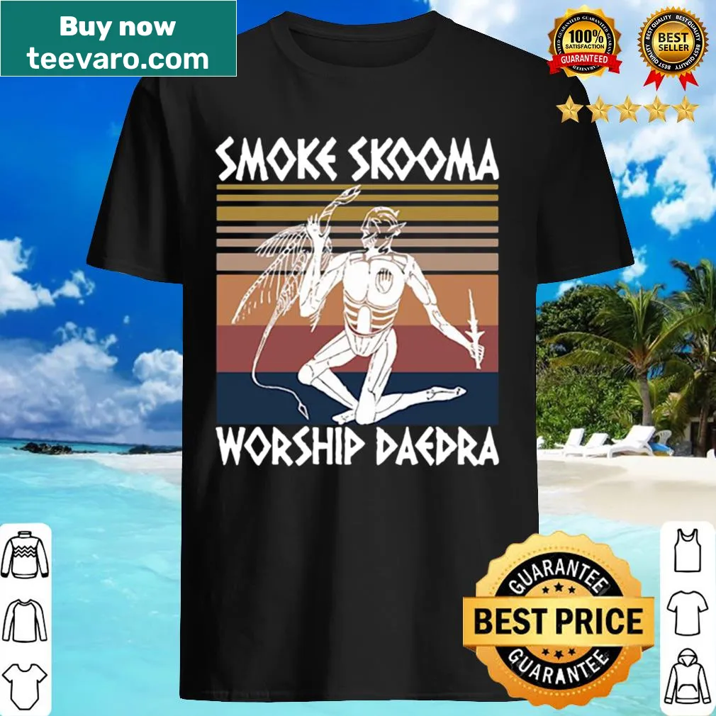 Vintage shirt featuring graphics related to Skooma and Daedra