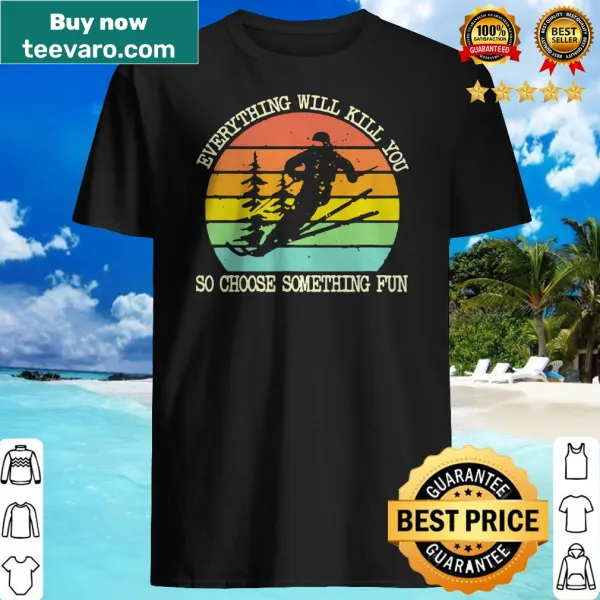 Vintage-inspired snowboarding shirt with edgy text about fun