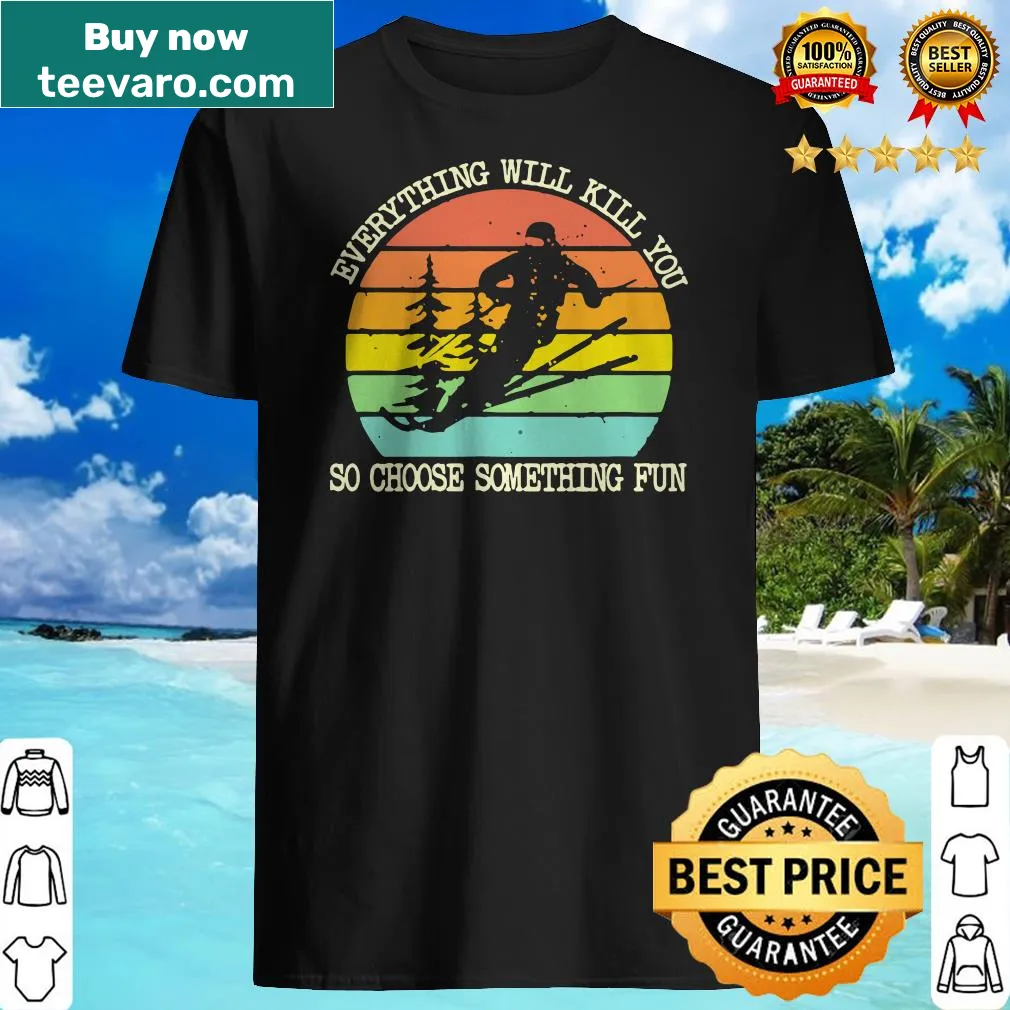Vintage-inspired snowboarding shirt with edgy text about fun