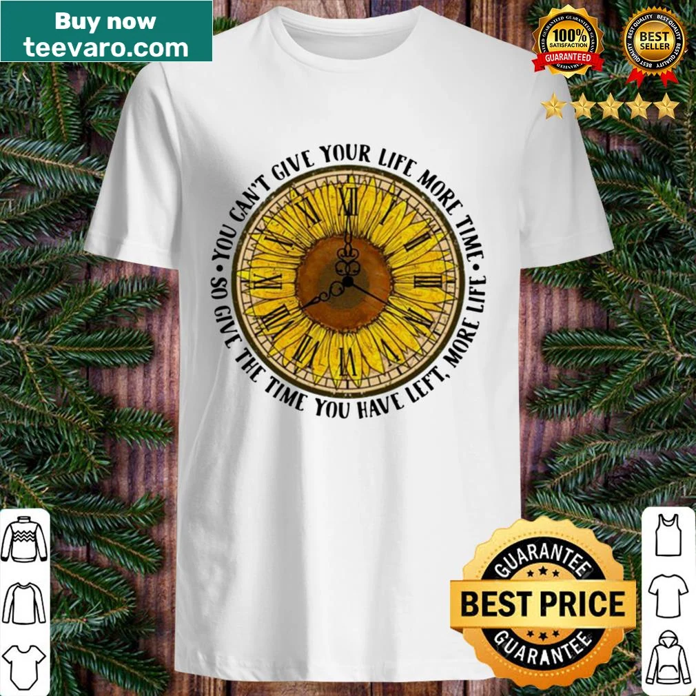 Inspirational shirt featuring a sunflower and motivational text