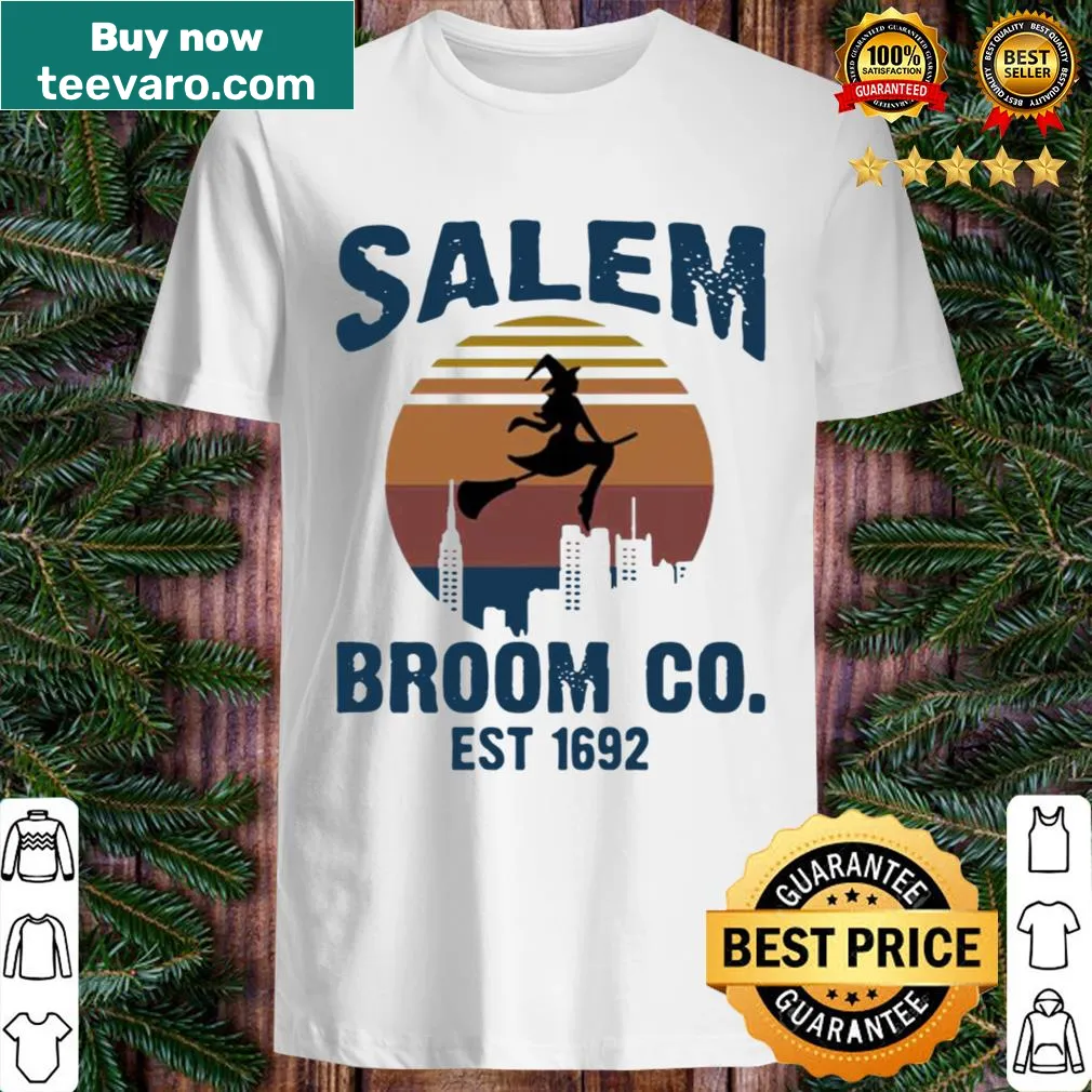 Vintage design about Witch Salem Broom Co est 1692