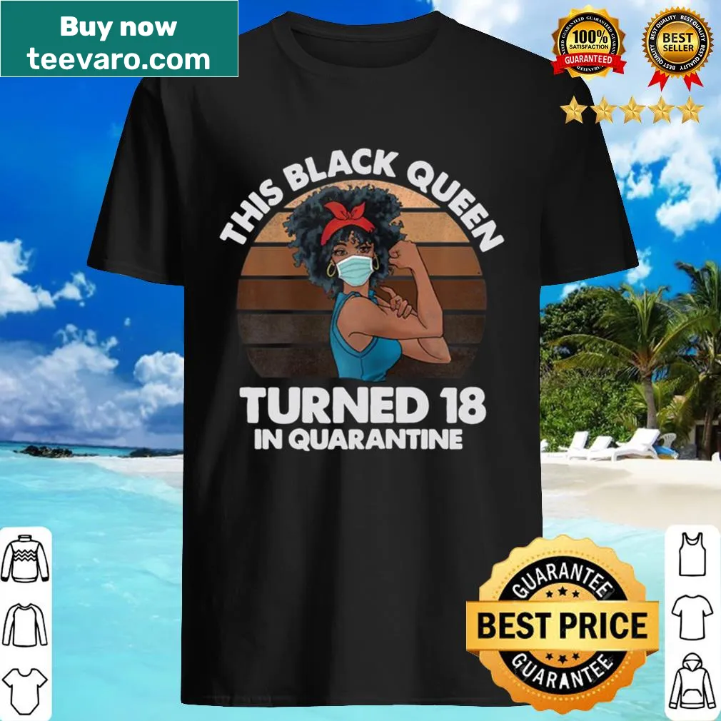 18th birthday t-shirt for a Black girl with empowering typography