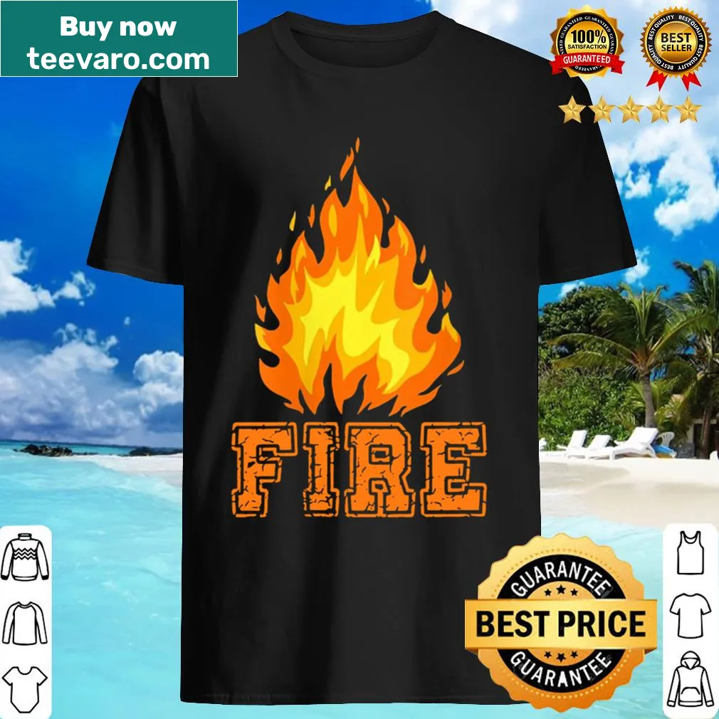 Matching fire and ice Halloween shirt for couples