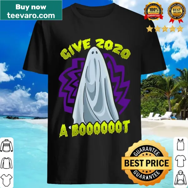 Funny Halloween shirt with 'Give 2020 A Boooooot' graphic