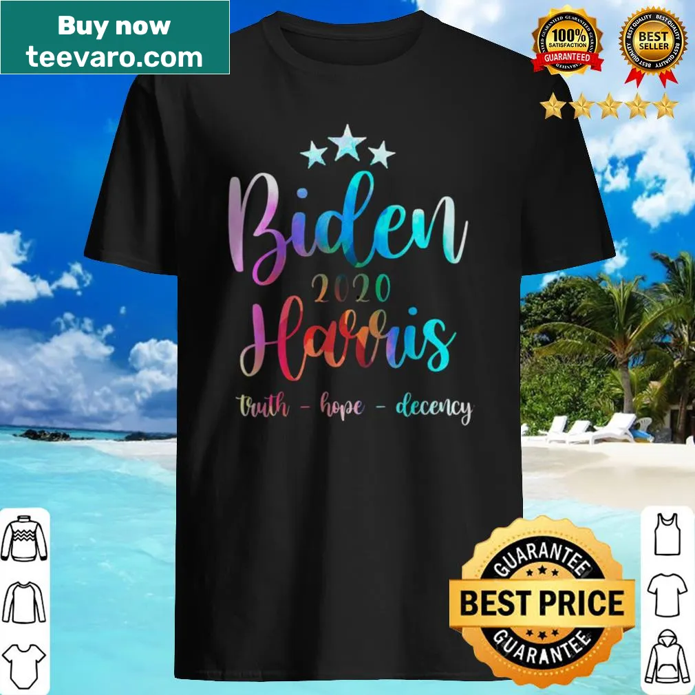 Womens Joe Biden Harris 2020 T-shirt with simple text