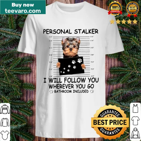 Illustrative shirt of a Yorkshire Terrier with humorous text