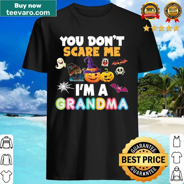 Funny Halloween shirt for grandmas with a playful pumpkin graphic