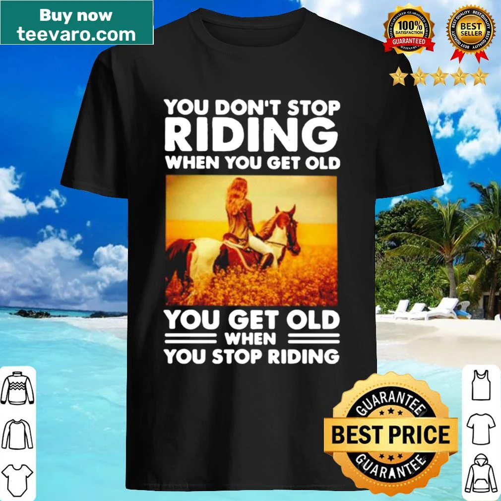Inspirational cycling shirt with the quote about aging and riding