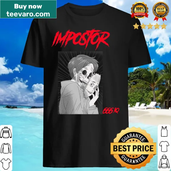 Edgy shirt with '667 IQ Impostor' text