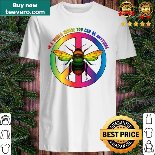 Inspirational bee graphic shirt with a positive message