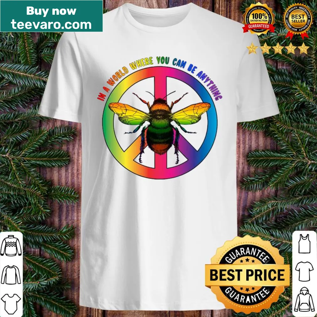 Inspirational bee graphic shirt with a positive message