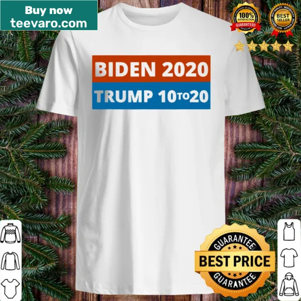 Political shirt featuring Biden and Trump election graphics