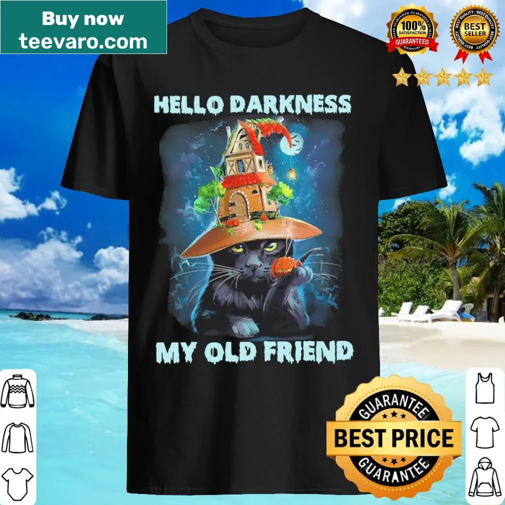 Halloween shirt with a black cat and a famous phrase
