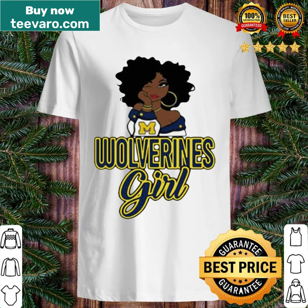 Bold typography design for Wolverines and Bears featuring a black girl