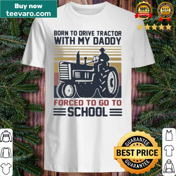 Vintage shirt about driving tractors and school with a heartfelt message