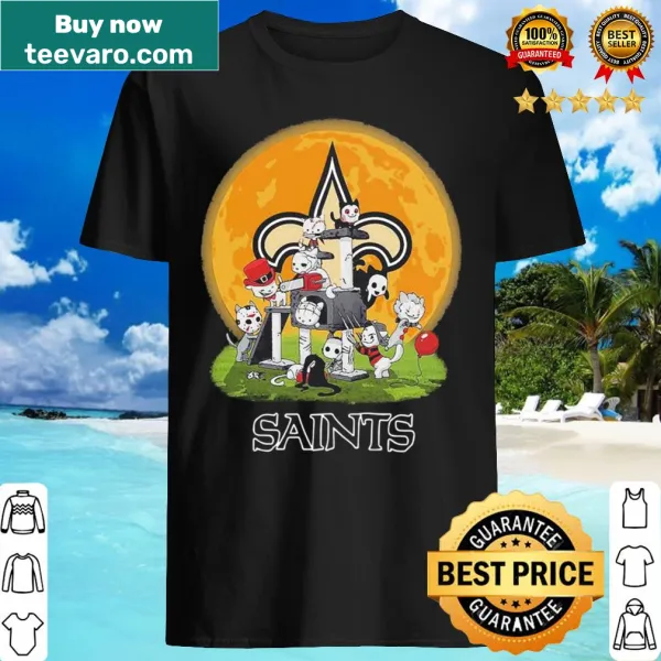 Halloween shirt featuring horror character cats
