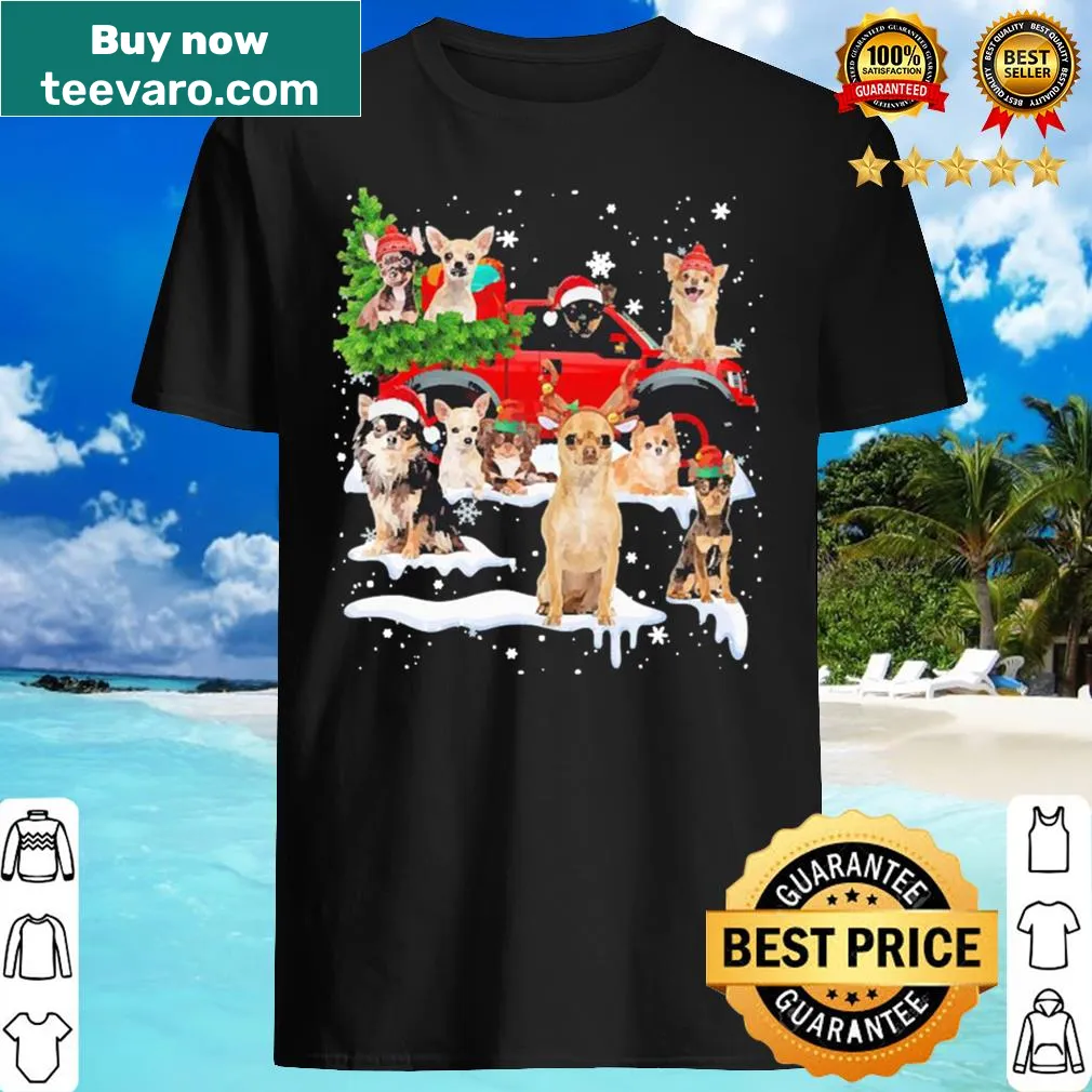 Cute Chihuahuas Dog Santa Christmas shirt