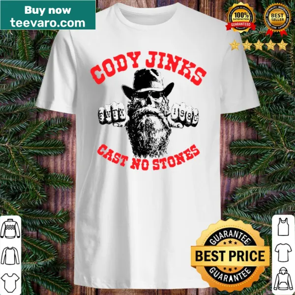 Bold 'Cast No Stones' shirt celebrating Cody Jinks