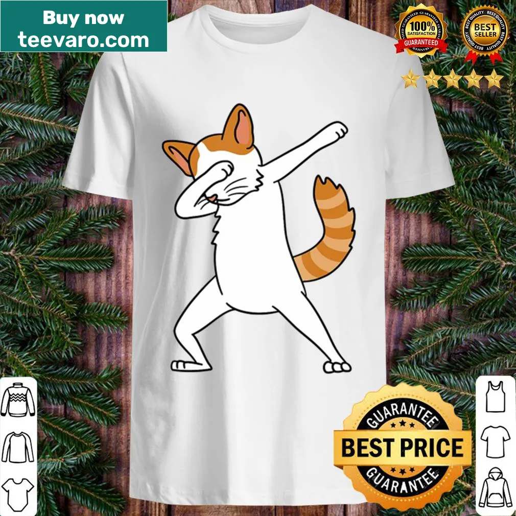 Funny shirt featuring a dabbing Turkish Van cat illustration