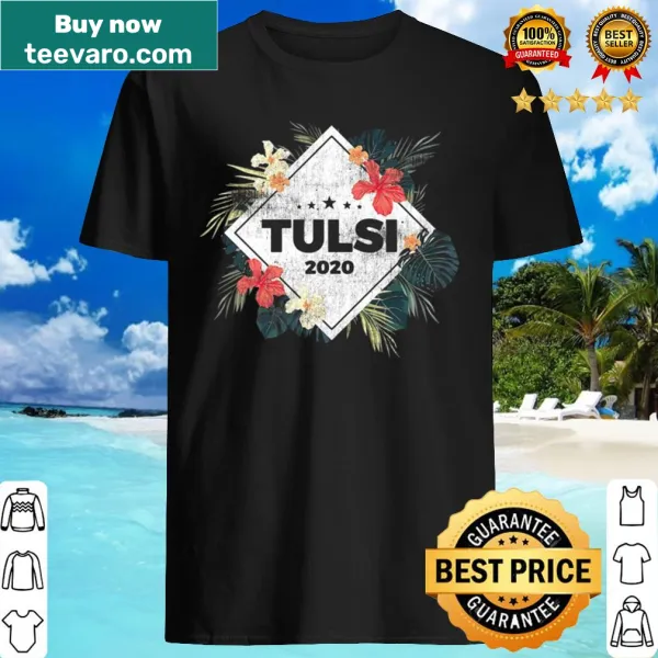 Vintage-style Tulsi Gabbard shirt with distressed print
