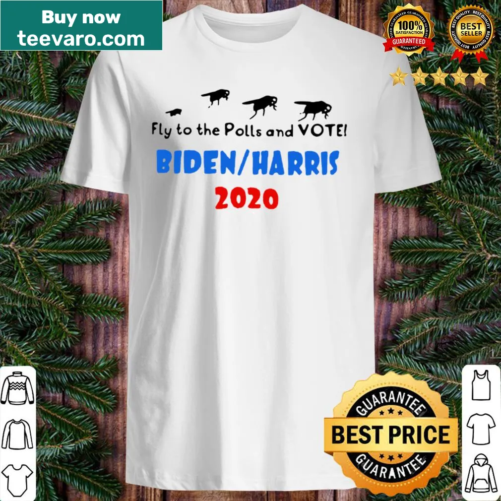 Vintage-style shirt encouraging voting with the phrase 'Fly To The Polls'
