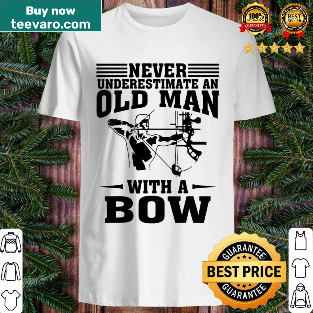 Funny hunting shirt for grandpas with deer and archery theme