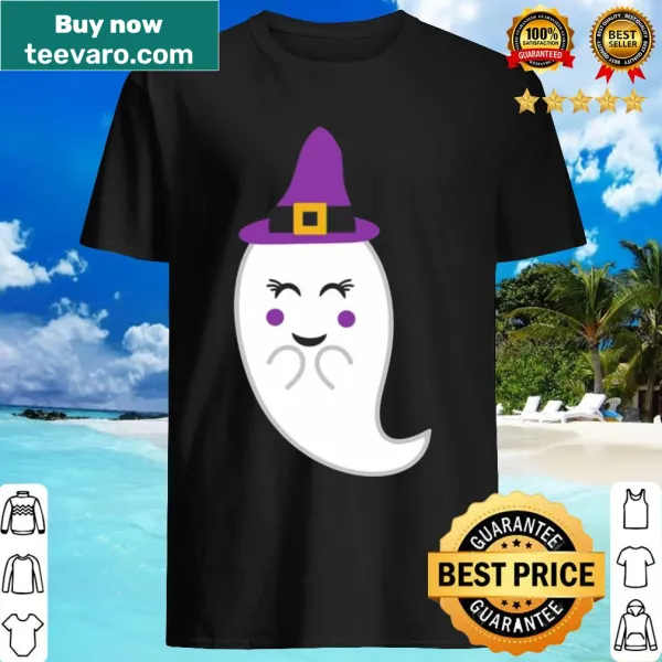 A playful ghost wearing a hat, designed for Halloween celebrations.