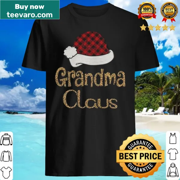 Whimsical shirt featuring 'Grandma Claus' design