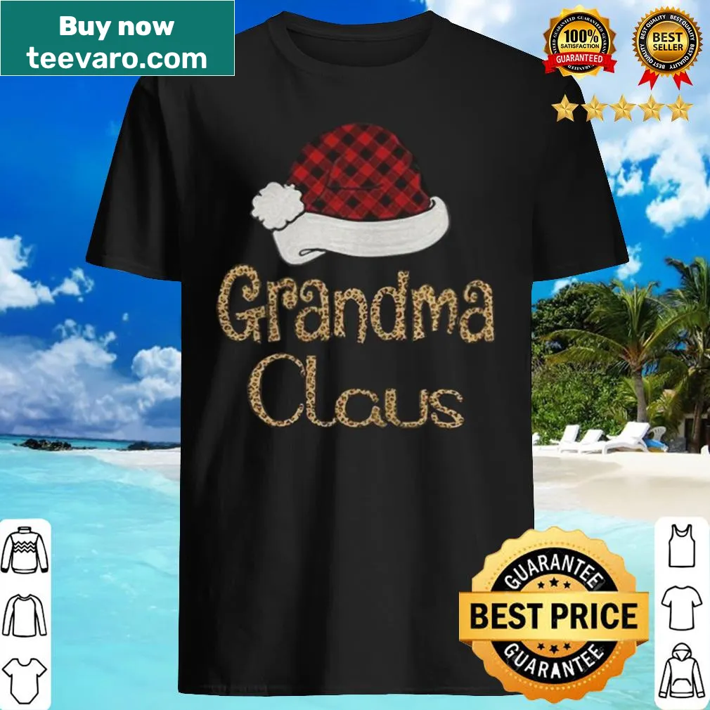 Whimsical shirt featuring 'Grandma Claus' design