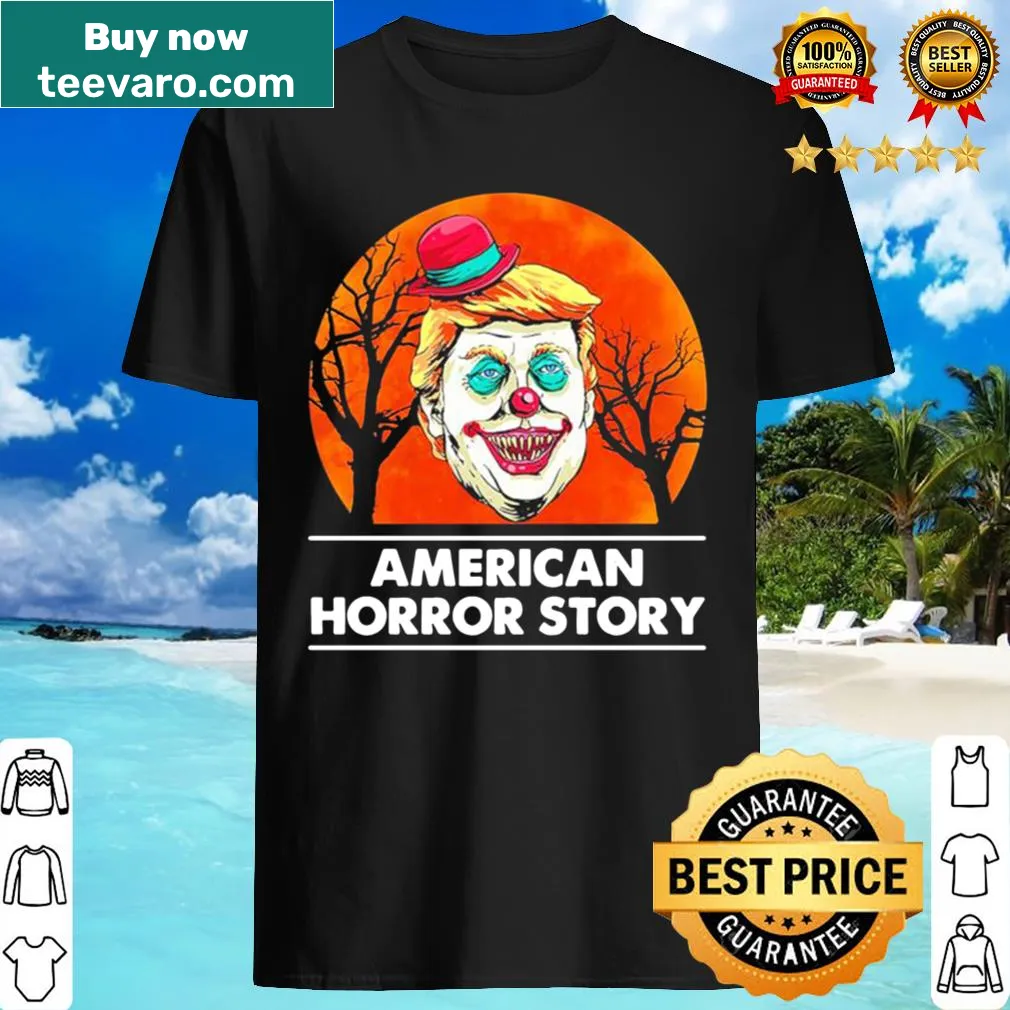 Halloween t-shirt featuring a blood moon and American Horror Story theme