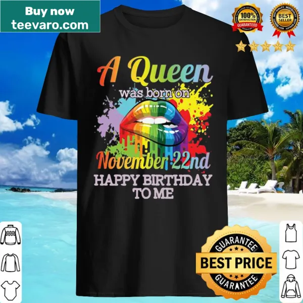 Birthday shirt celebrating women born on November 22nd with family roles