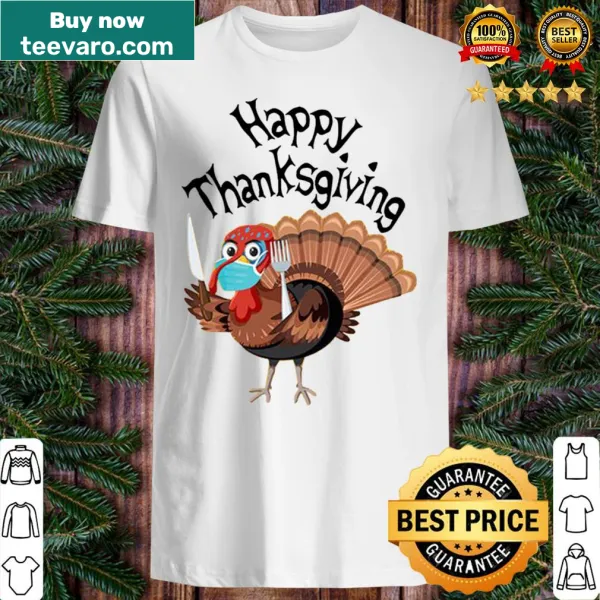Adorable turkey design on a Happy Thanksgiving shirt