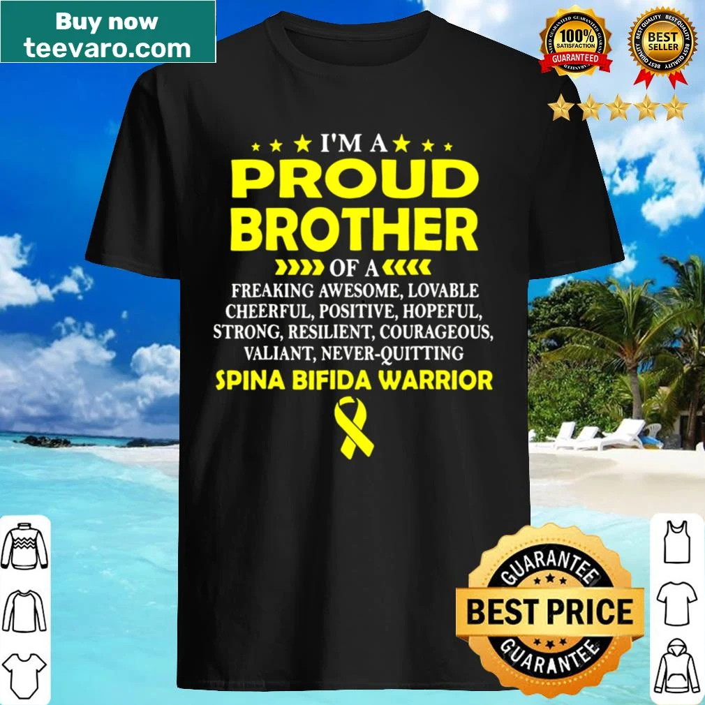 Proud brother shirt supporting Spina Bifida warrior