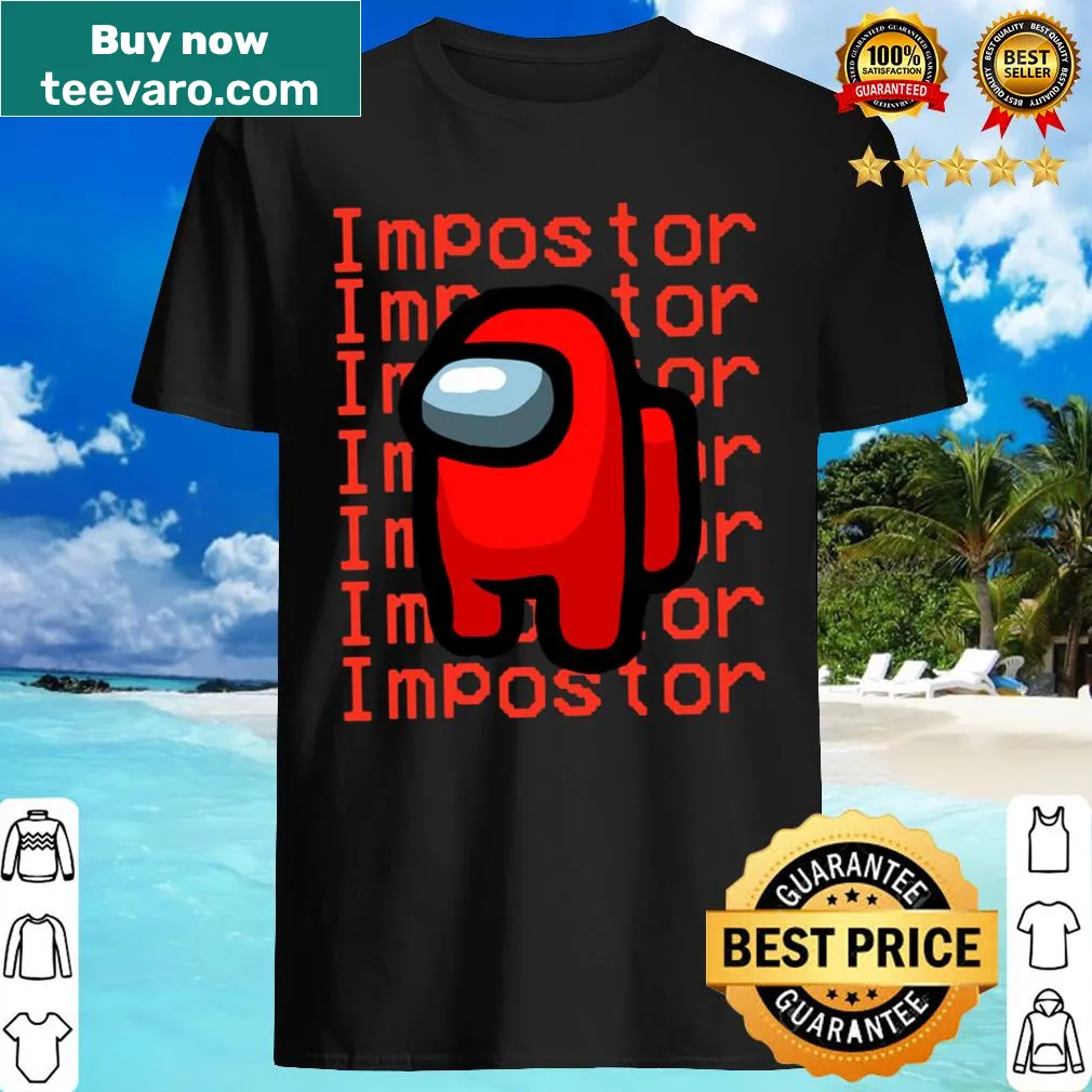 Among Us imposter shirt for gamers with playful design