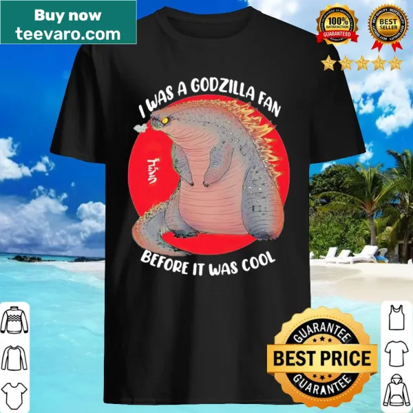 Shirt declaring long-time Godzilla fandom with retro text