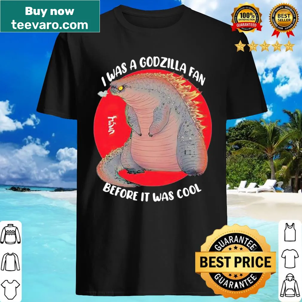 Shirt declaring long-time Godzilla fandom with retro text