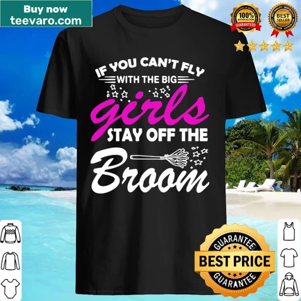 Bold humorous saying shirt about flying with the big girls