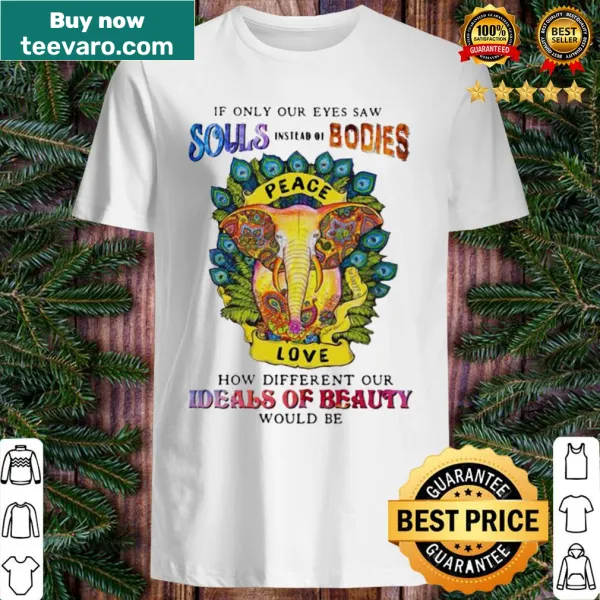 Thought-provoking shirt with text on beauty and perception
