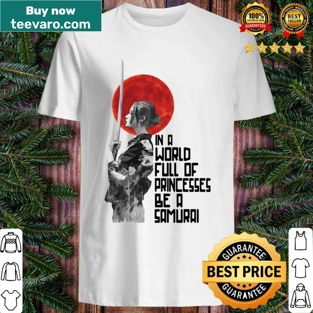Inspirational shirt promoting strength and individuality with samurai theme