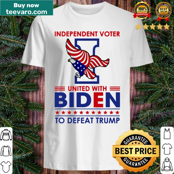 Bold Independent Voter T-shirt supporting Biden against Trump