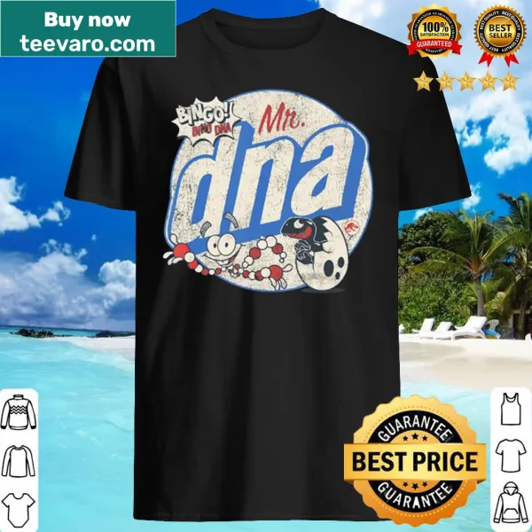 Vintage retro Jurassic World Mr. DNA logo graphic T-shirt