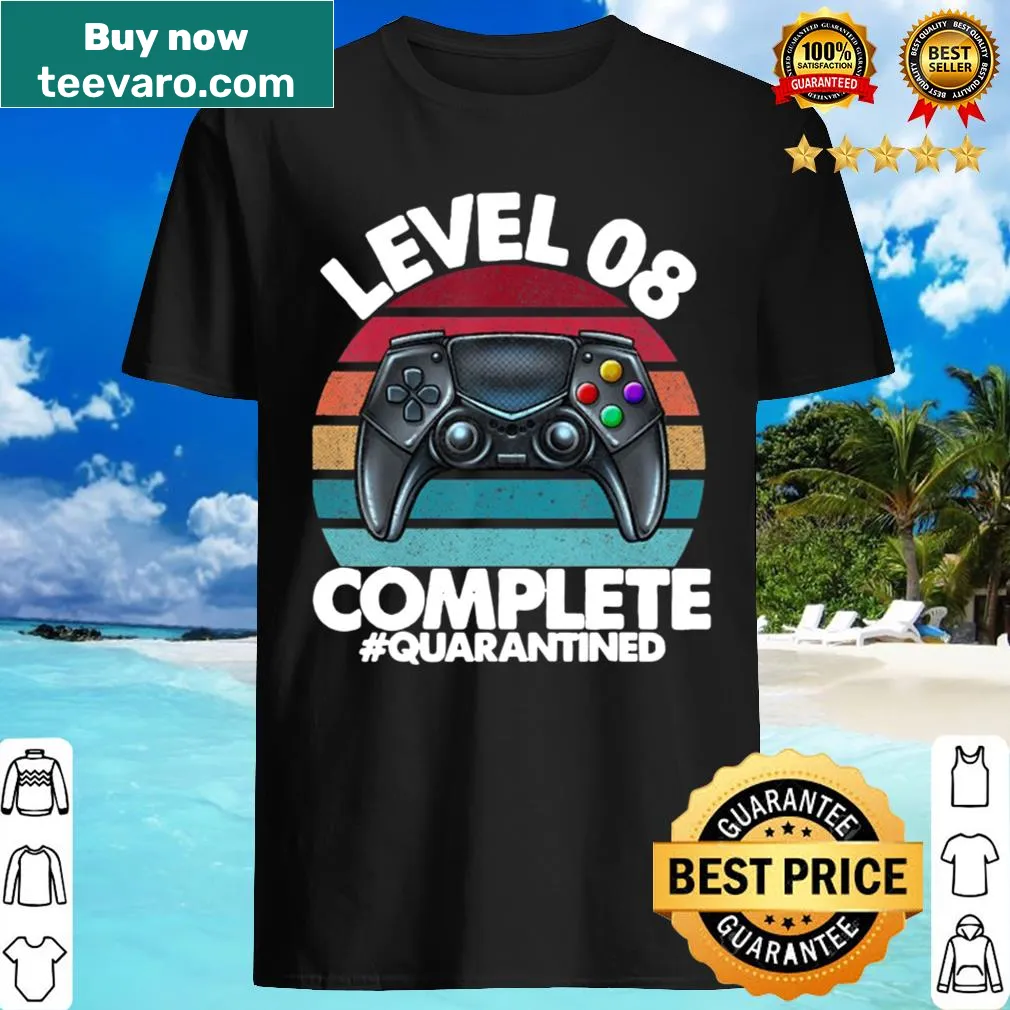 Retro 8th birthday shirt with gaming theme
