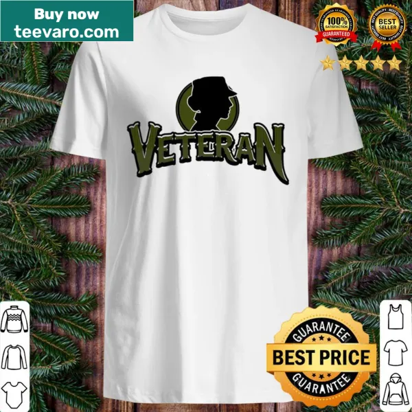 Shirt featuring a logo design for veterans showcasing pride in service