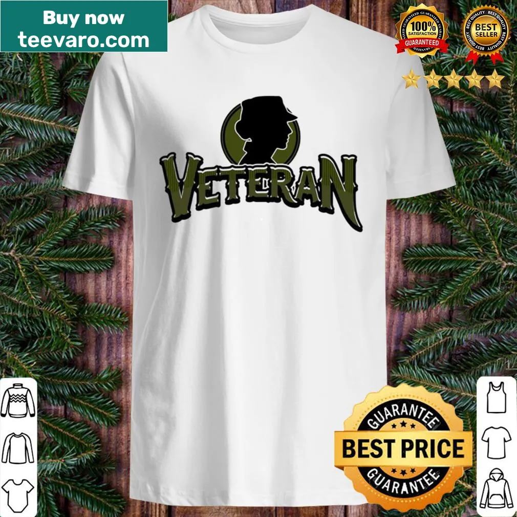 Shirt featuring a logo design for veterans showcasing pride in service