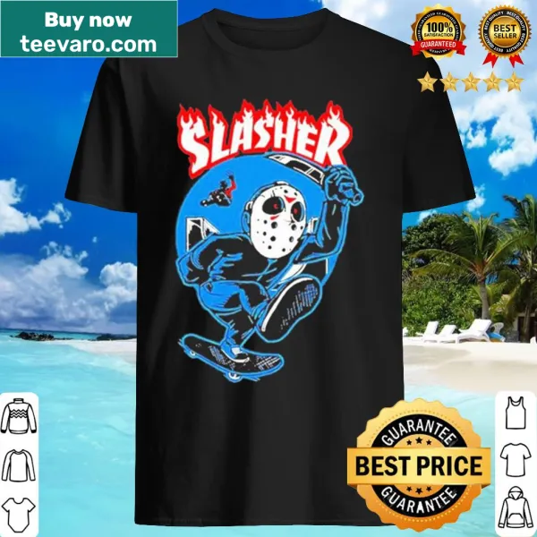 Megadeth Halloween t-shirt with Jason Voorhees illustration