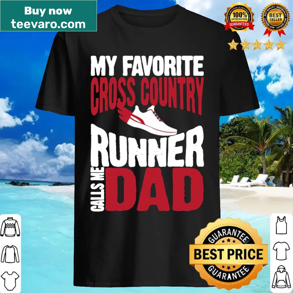 Shirt for dads of cross country runners, showcasing family pride