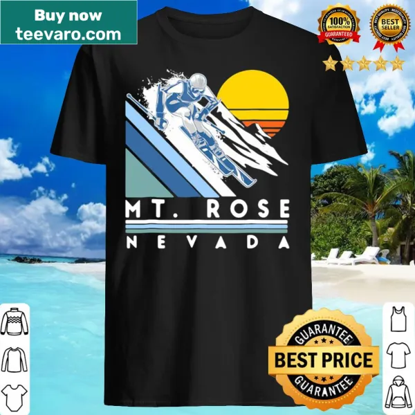 Retro ski t-shirt featuring Mt. Rose Nevada graphic