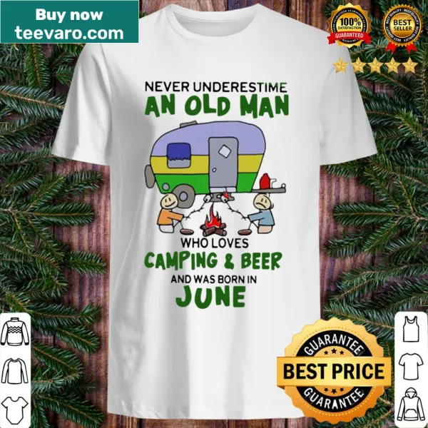 Funny camping shirt for dads who love beer and the outdoors