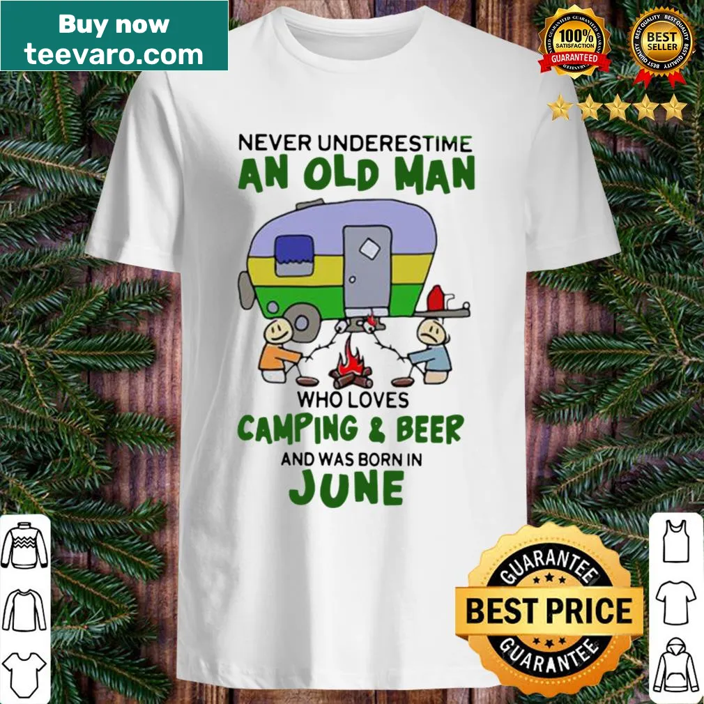 Funny camping shirt for dads who love beer and the outdoors