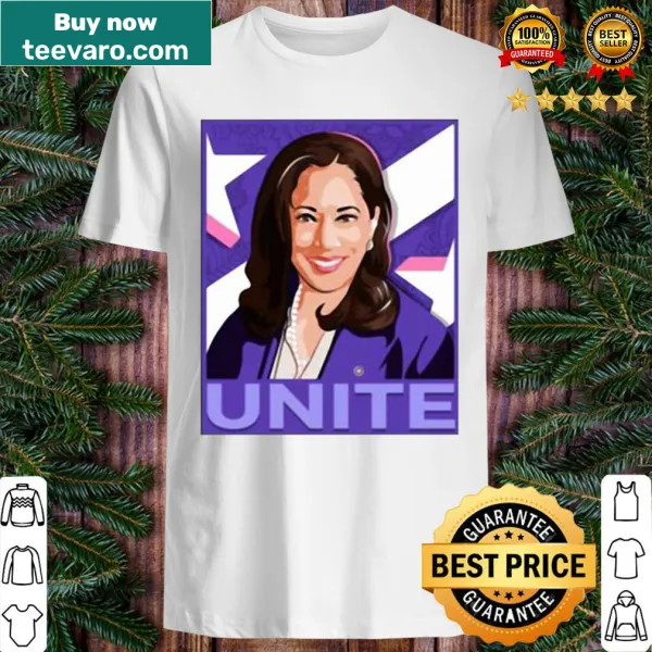 Bold shirt supporting Kamala Harris with strong typography